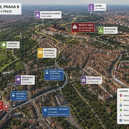 Appartement útulný 10 Minut Od Pražského Hradu